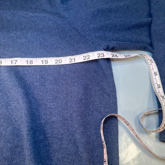 LL Bean Cotton V Neck Sweater Men Cashmere Pullover Shirt Long Sleeve Large - Picture 10 of 14